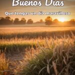 buenos días que tengas un día maravilloso