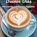 buenos días pensando en ti esta mañana