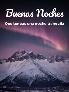 Para decir buenas noches