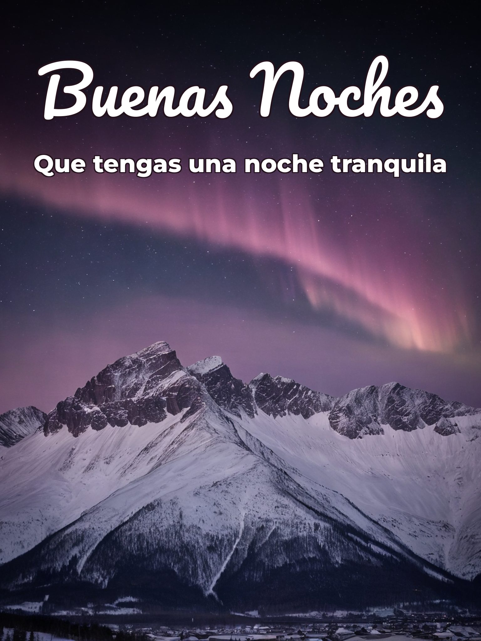 Para decir buenas noches
