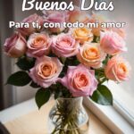 buenos días para ti, con todo mi amor