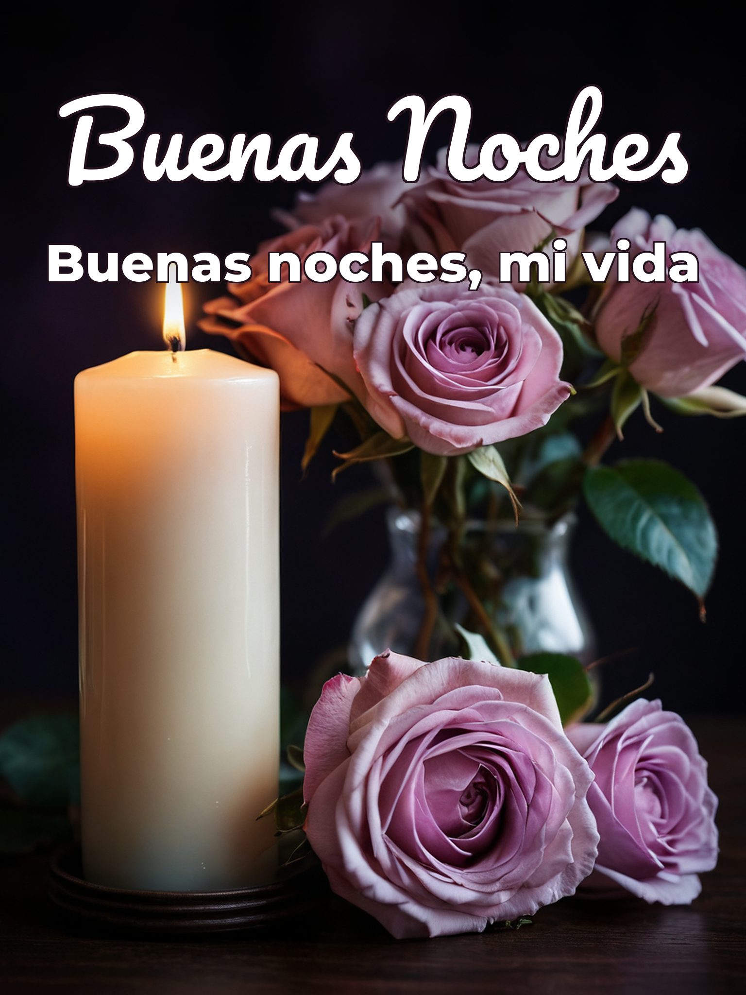 Pensamientos de buenas noches para mi amor
