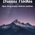 buenas noches que descanses, dulces sueños