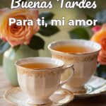 buenas tardes para ti, mi amor