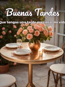 Que tengas una hermosa tarde mi amor para WhatsApp celular