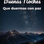 buenas noches que duermas con paz