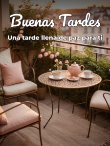 Rosas de buenas tardes para Facebook y WhatsApp