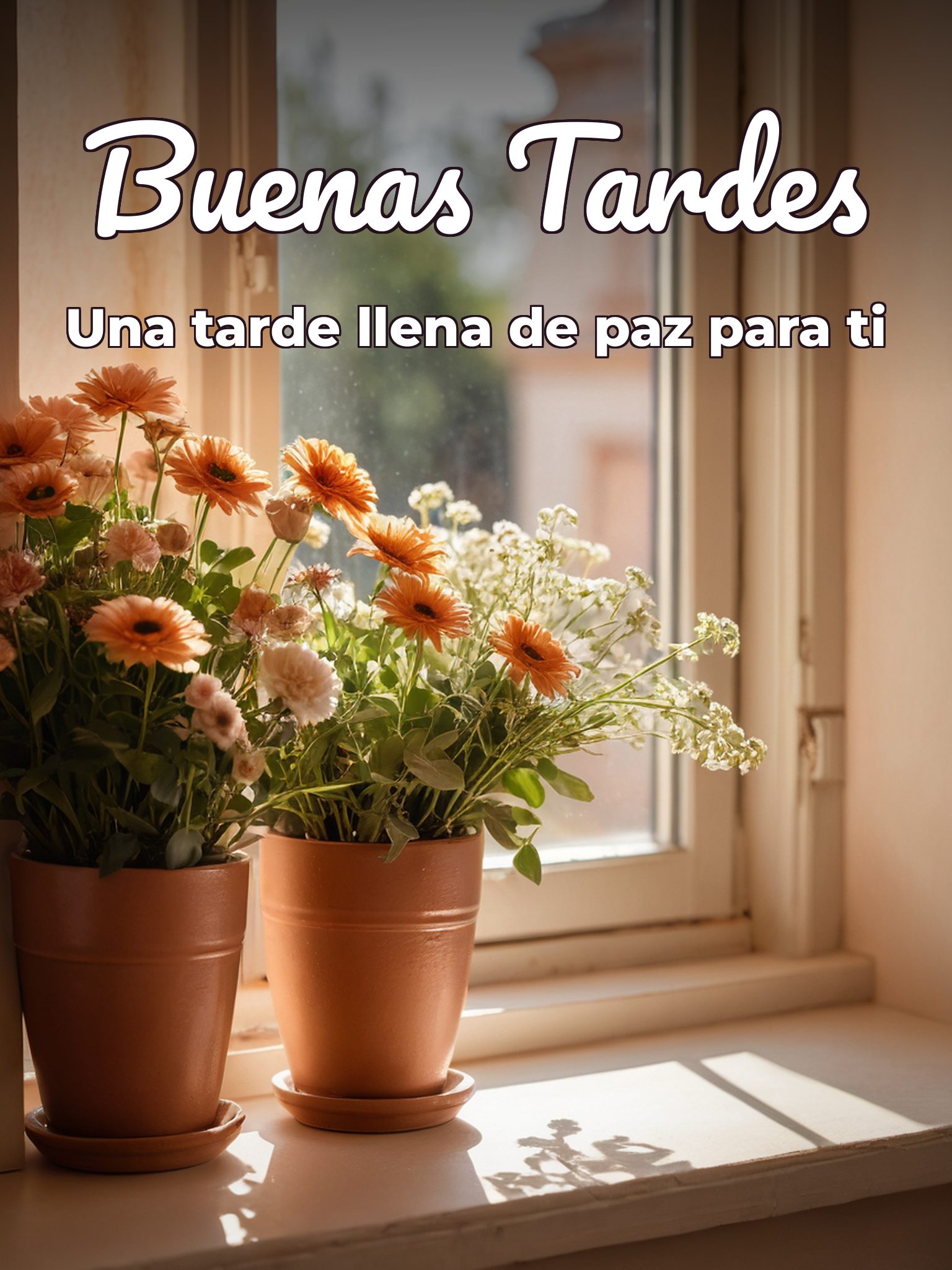 Rosas de buenas tardes para WhatsApp celular