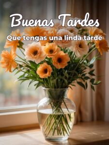 Saludos buenas tardes para WhatsApp celular