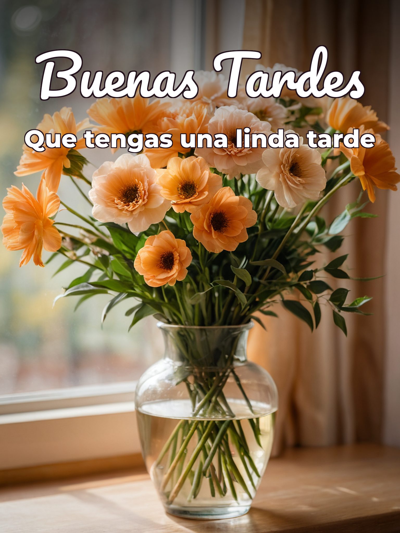 Saludos buenas tardes para WhatsApp celular