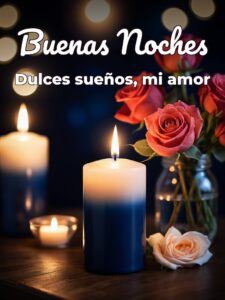 Saludos de buenas noches amor para celular