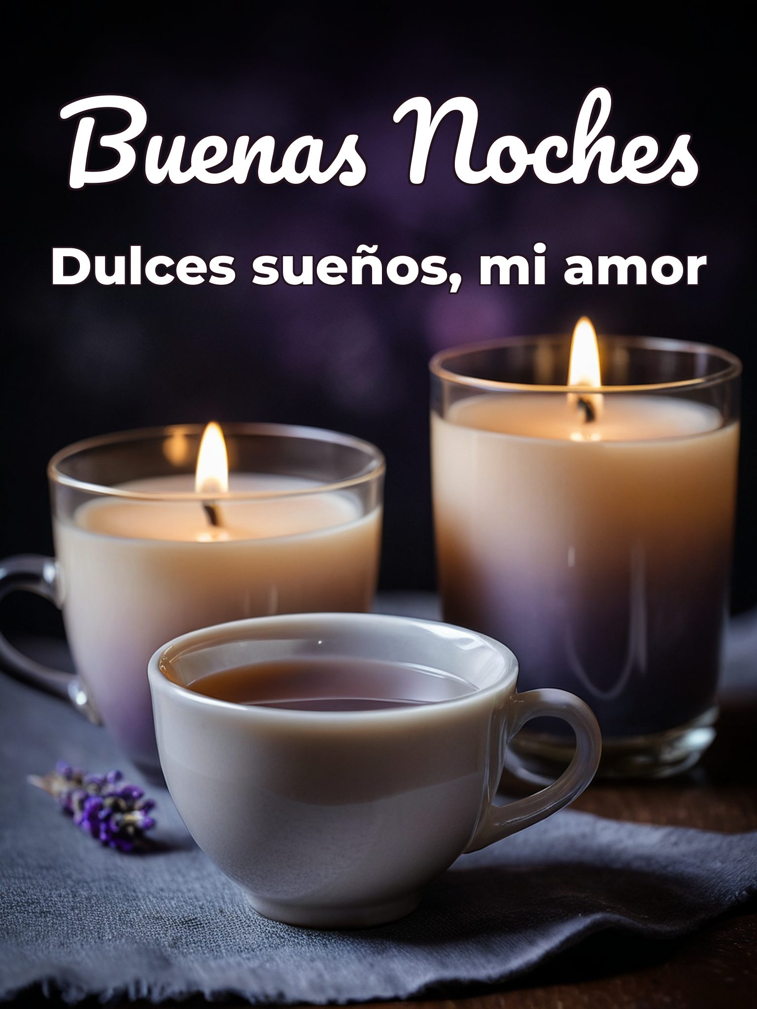 Saludos de buenas noches para mi amor para WhatsApp