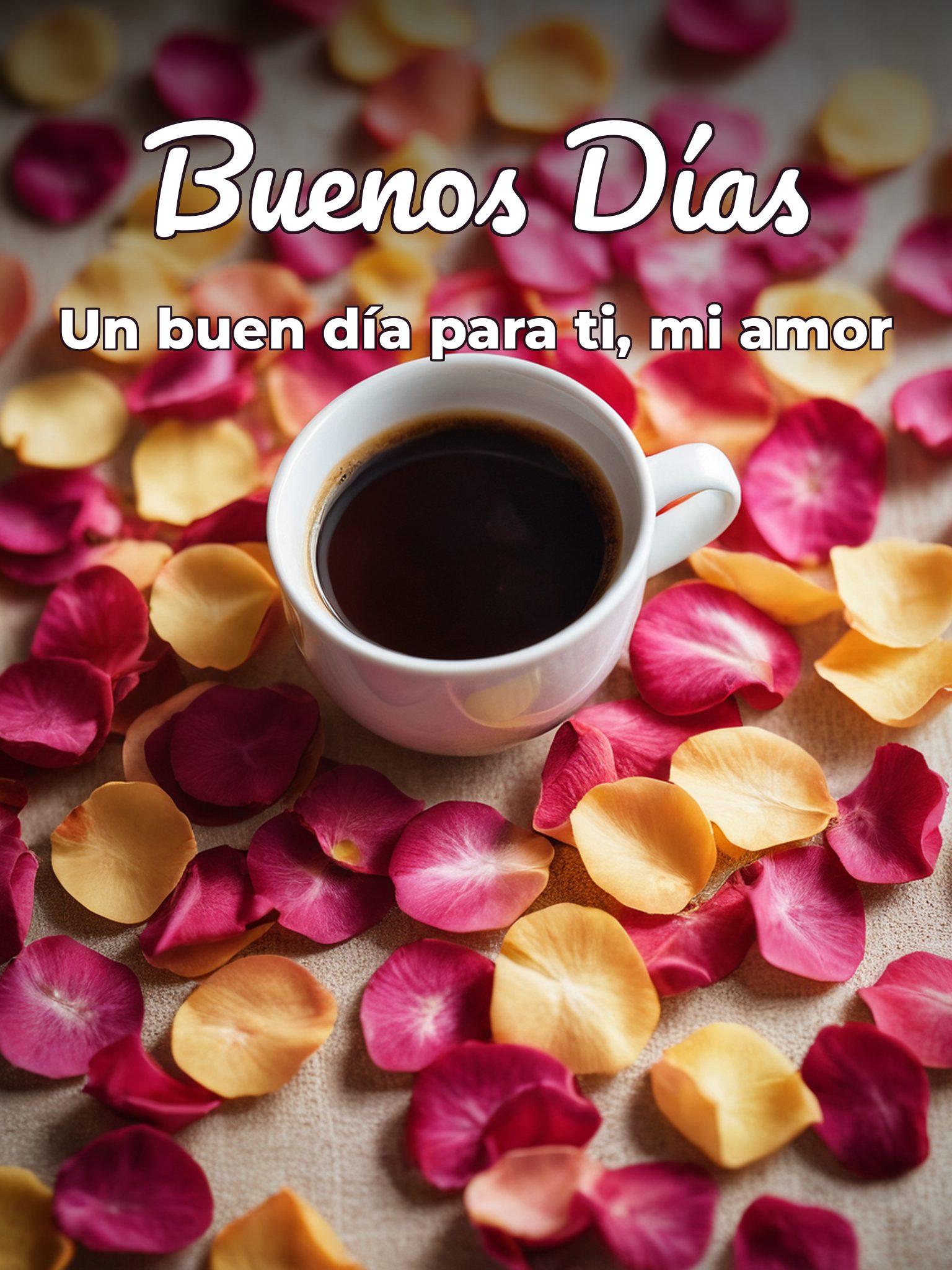 Saludos de buenos días a mi amor