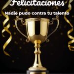 tarjetas de felicitaciones por concurso ganado