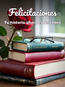 Tarjetas de Felicitaciones por Libro Publicado