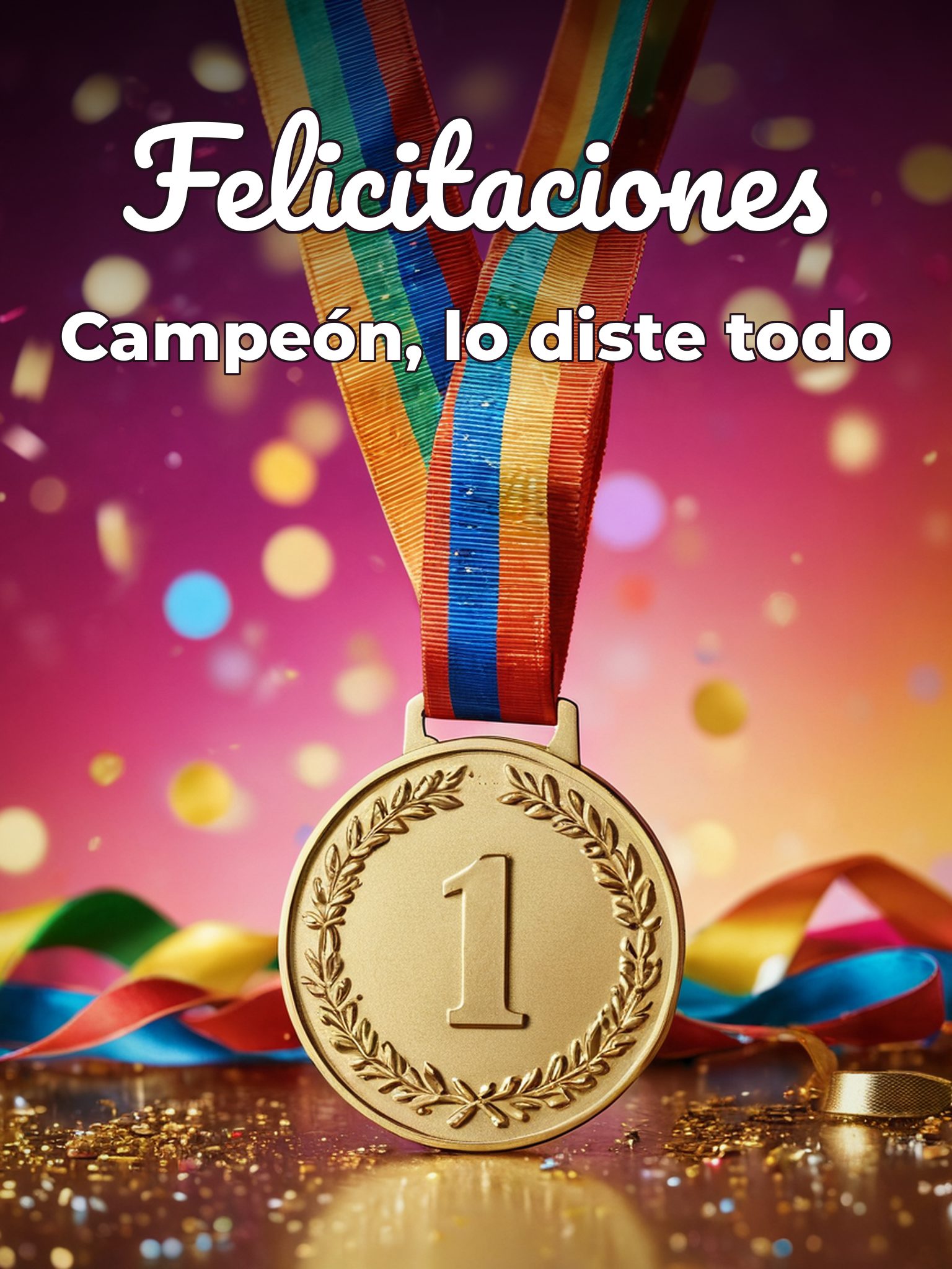 Tarjetas de Felicitaciones por Logro Deportivo