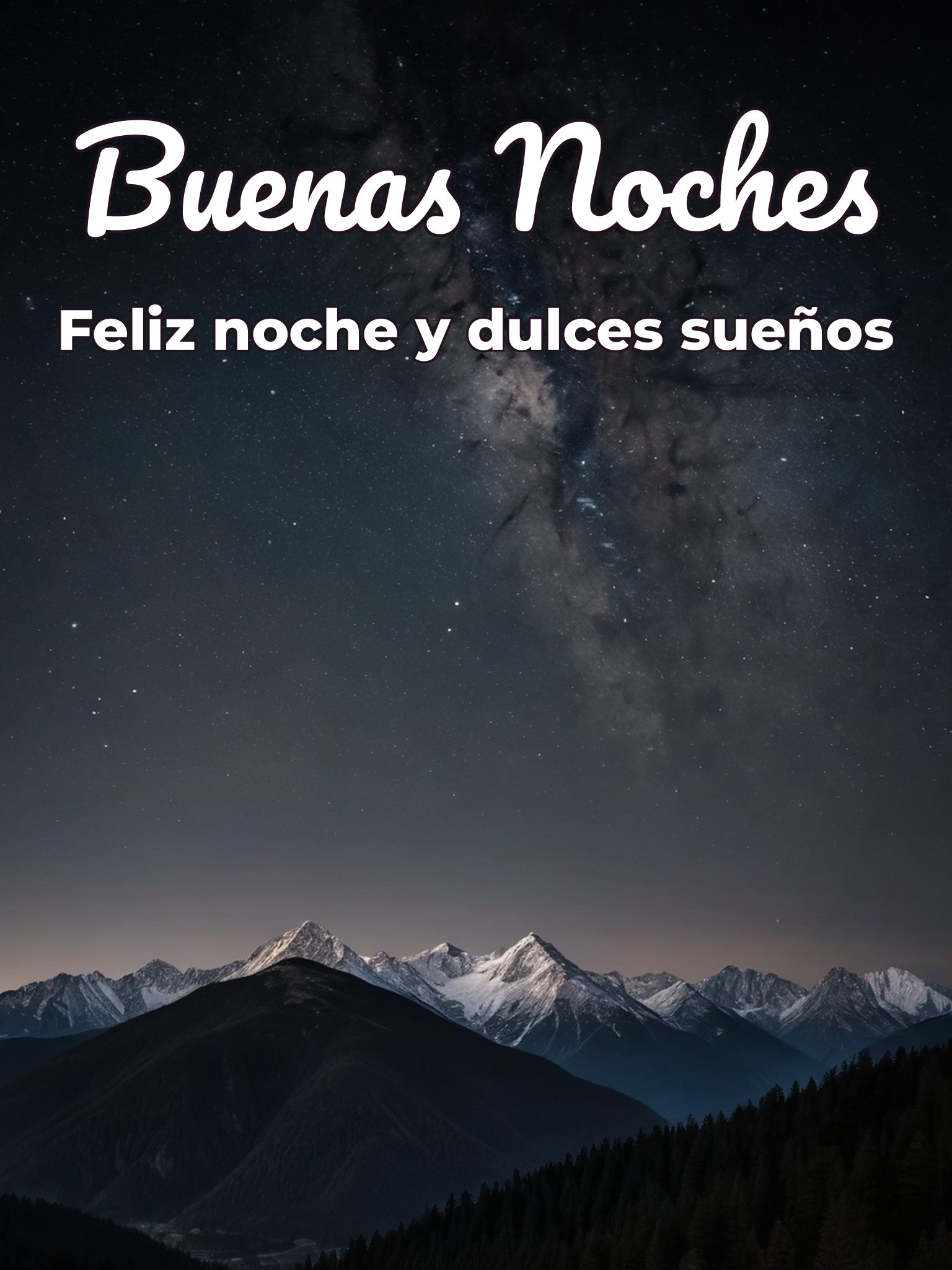 Un bonito mensaje de buenas noches para Facebook