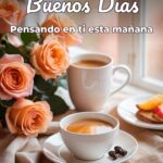 buenos días pensando en ti esta mañana