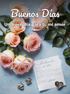Un buenos días para mi amor para una amiga