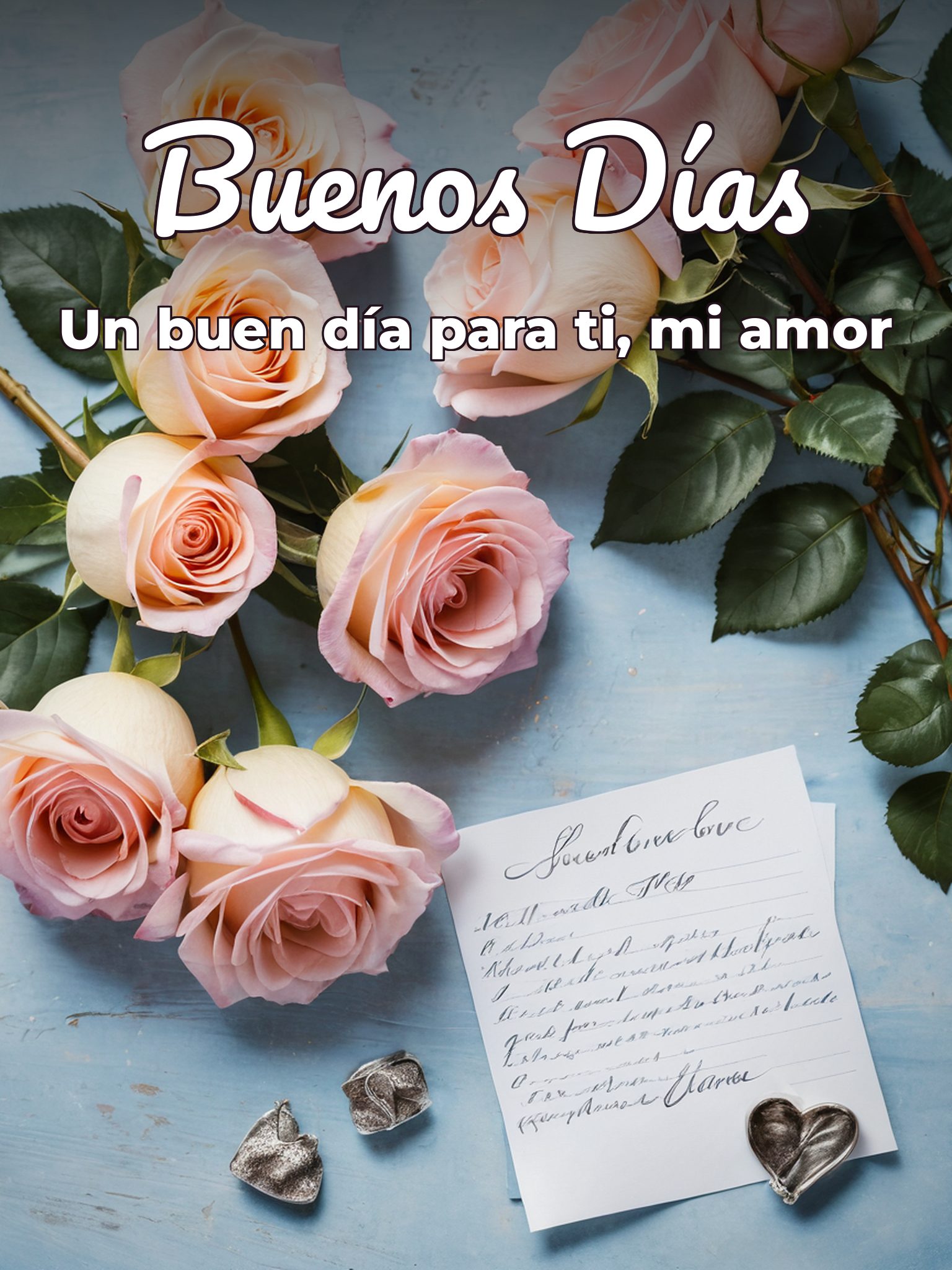 Un buenos días para mi amor para una amiga