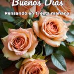 buenos días pensando en ti esta mañana