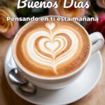 buenos días pensando en ti esta mañana