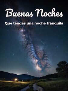 Un imagen de buenas noches para WhatsApp