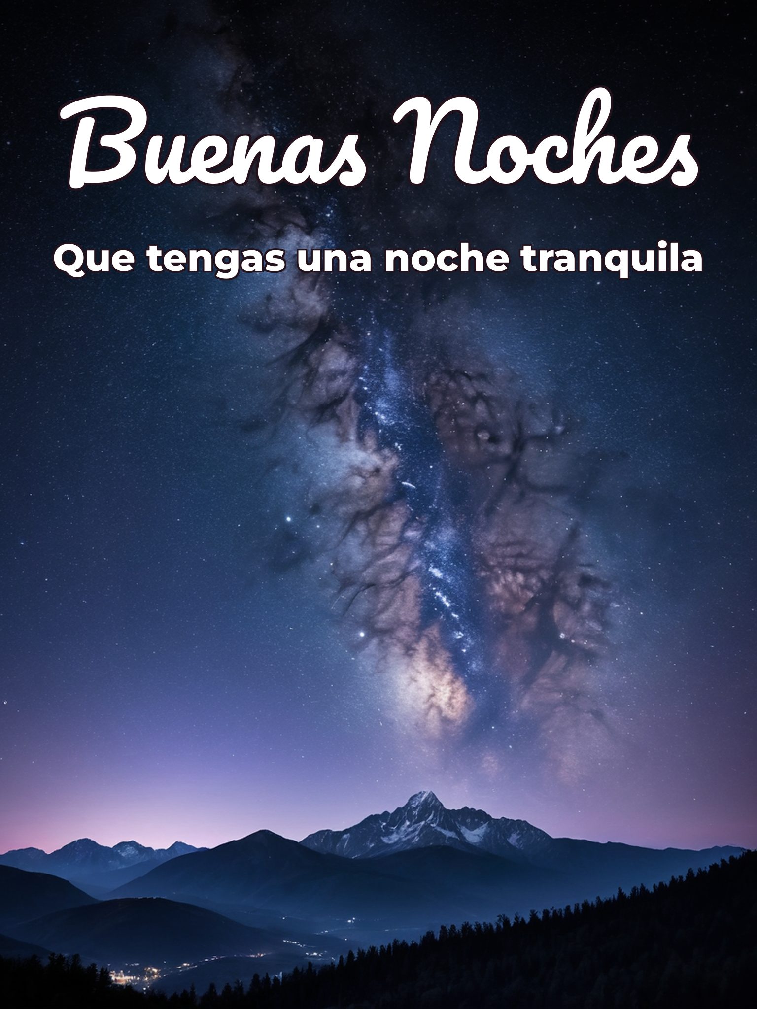 Un lindo mensaje de buenas noches para celular