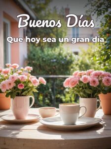 Un lindo mensaje de buenos días para Facebook