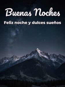 Un mensaje bonito de buenas noches