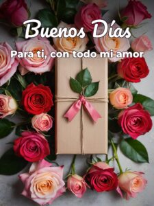 Una frase bonita de buenos días para mi amor