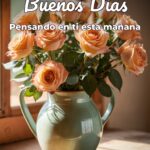 buenos días pensando en ti esta mañana