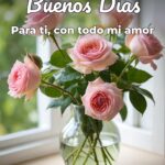 buenos días para ti, con todo mi amor