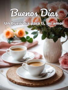 Versos cortos de buenos días mi amor para celular