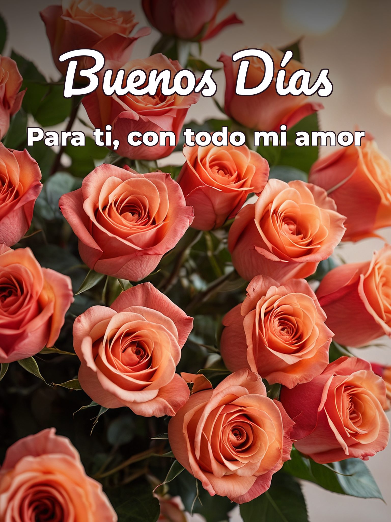 Versos cortos de buenos días mi amor para Facebook