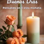 buenos días pensando en ti esta mañana