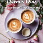 buenos días pensando en ti esta mañana