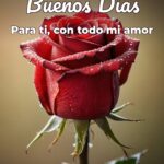 buenos días para ti, con todo mi amor