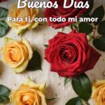 buenos días para ti, con todo mi amor
