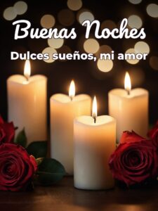 Versos de buenas noches para mi amor para Facebook