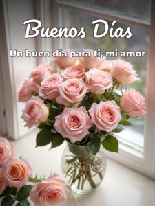Versos de buenos días mi amor para WhatsApp