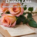 buenos días pensando en ti esta mañana