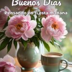 buenos días pensando en ti esta mañana