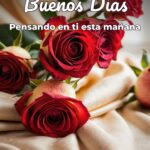 buenos días pensando en ti esta mañana
