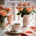 buenos días pensando en ti esta mañana